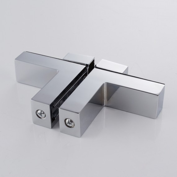 KES HSB301A-P2 Solid Metal Adjustable Wood/Glass Shelf Bracket Wall Mount 2 Pcs or One Pair, Polished Chrome